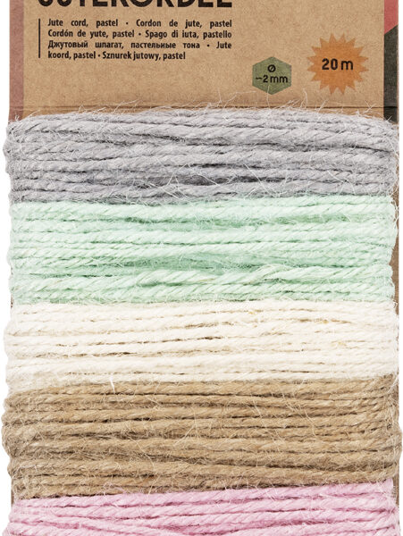 Kleurrijke jute touwslinger, 5 x 4 meter