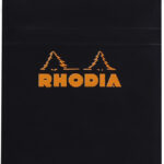 RHODIA Notitieblok No. 13, A6-formaat, geruit, zwart