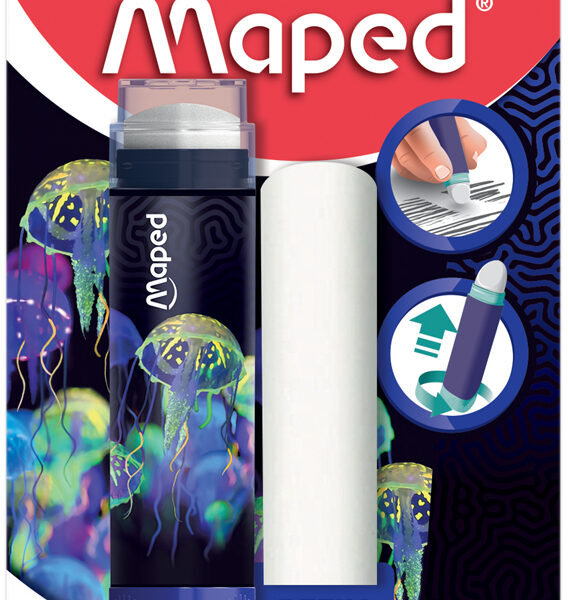 Maped DEEPSEA PARADISE gum met reserve-gum, blisterverpakking