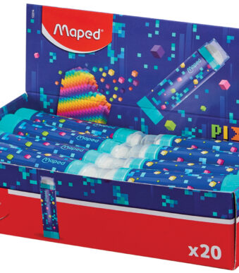 Maped kunststof gummen PIXEL PARTY, display van 20 stuks