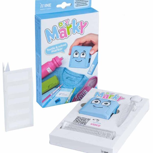 Zelfmaakstempel "DIY Marky" in roze met printer C20