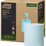 TORK Multifunctionele poetspapier, pluisarm, 1-laags, turquoise, 60 m