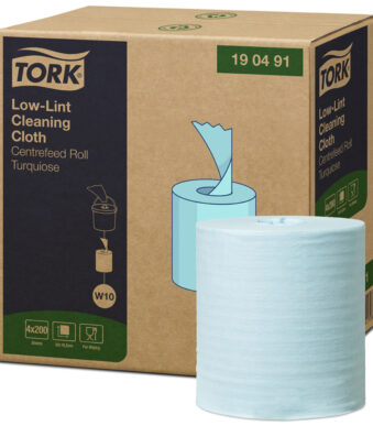 TORK Multifunctionele poetspapier, pluisarm, 1-laags, turquoise, 60 m