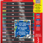 Sharpie acrylmarkers met ronde punt, set van 12 stuks