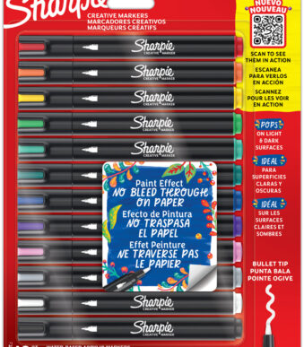 Sharpie acrylmarkers met ronde punt, set van 12 stuks