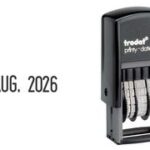 Zelfinkleurende datumstempel Printy