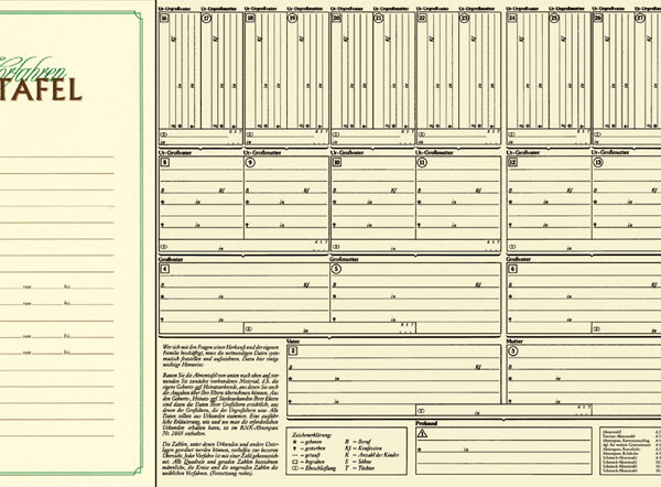 'Stamboom "Mijn voorouders", A3-formaat'
