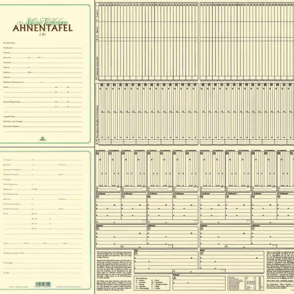 Familiestamboom 'Mijn voorouders', formaat A2