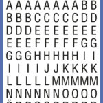 AVERY Zweckform Letterstickers A-Z zwart
