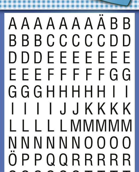 AVERY Zweckform Letterstickers A-Z zwart