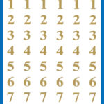 Gouden cijfer- en puntenstickers voor o.a. klaslokalen en kantoren