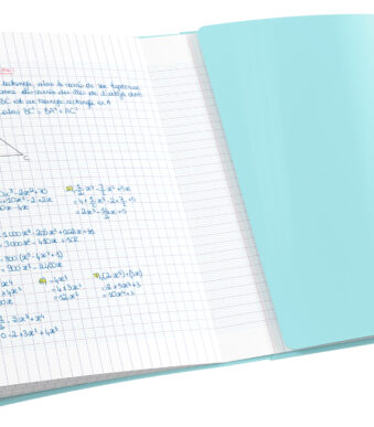 Pastelkleurig getint geruit schrijfblok, 240 x 320 mm