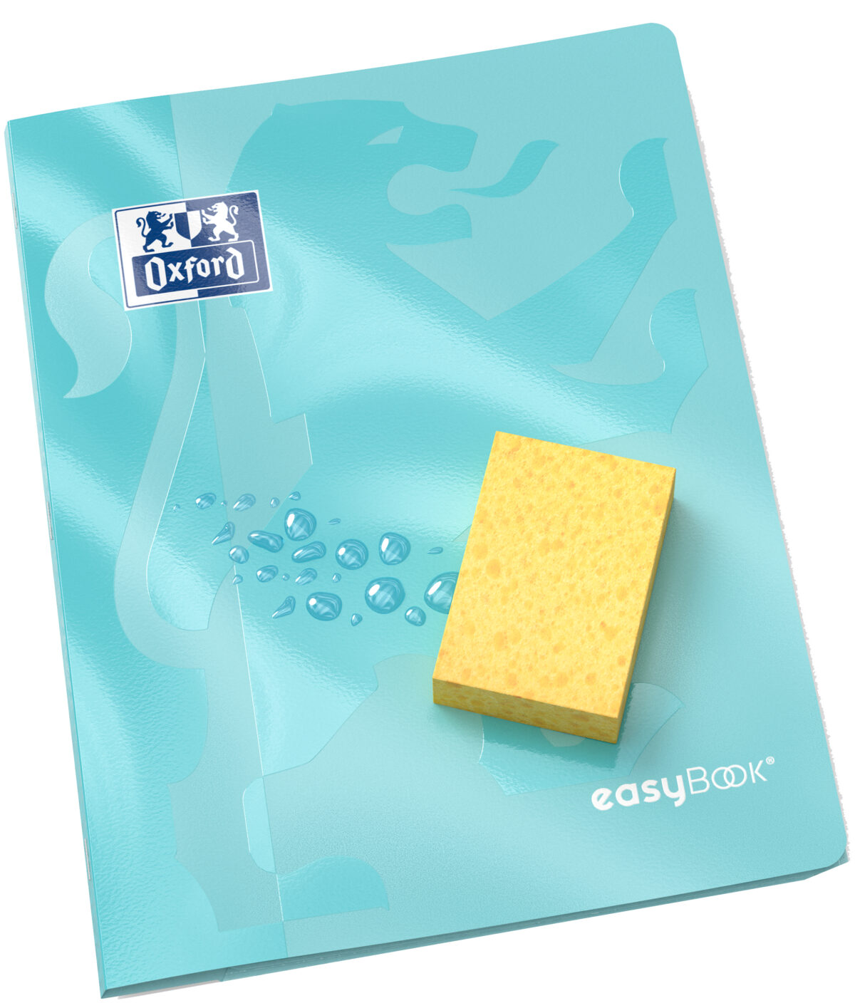 Pastelkleurig getint geruit schrijfblok, 240 x 320 mm