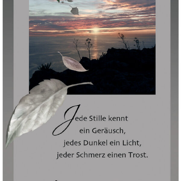 Rouwkaart 'Zonsondergang'