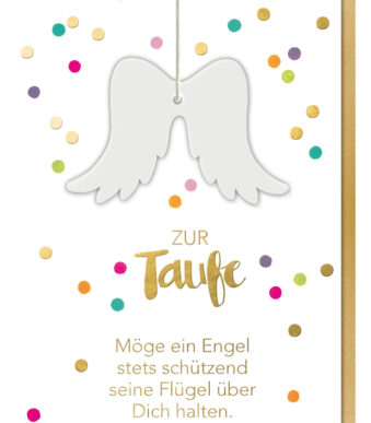 Engelenvleugelgeboortekaart