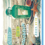 Wenskaart 'Lantaarn op het strand'