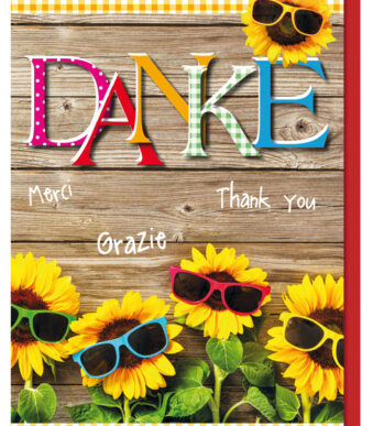 Felicitatiekaart 'Zonnebloemen'