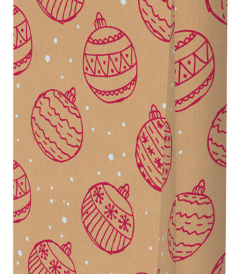 SUSY CARD Papieren kerstzak 'Xmas balls