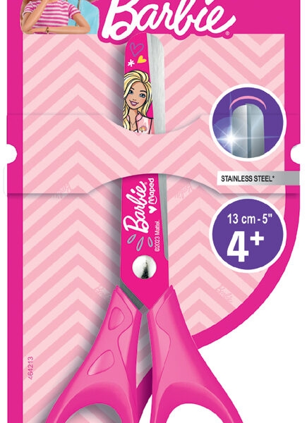 Maped Barbie kinderschaar, rond, 130 mm, roze
