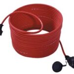 BACHMANN grasmaaier-verlengkabel, lengte: 15,0 m, rood