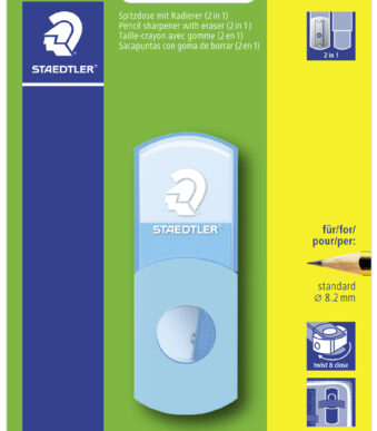STAEDTLER gom-puntenslijper-combinatie 511 SE, neon-turquoise