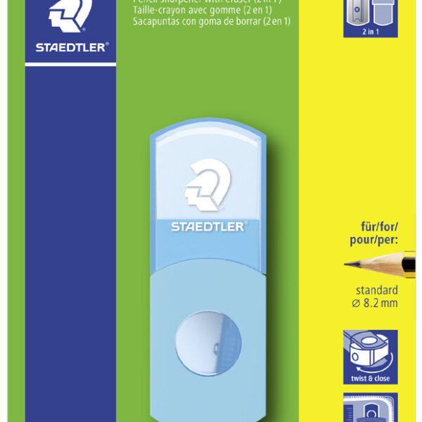 STAEDTLER gom-puntenslijper-combinatie 511 SE, neon-turquoise