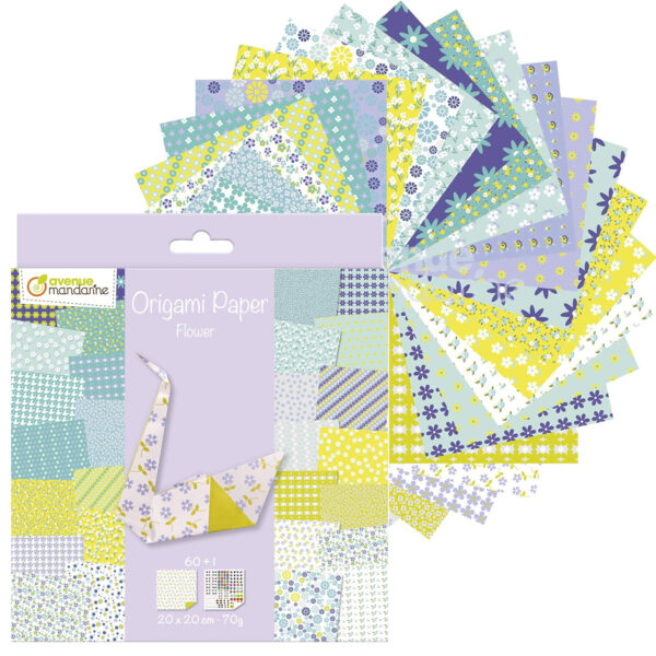 My Mandarine Vouwpapier - Bloemen