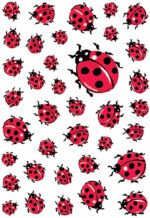 Herma stickervellen lieveheersbeestjes