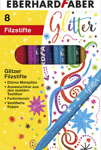 Eberhard Faber glitterstiften - set van 8