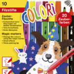 Kleurpotloden dubbele punt, 10 stuks etui.