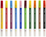 Kleurpotloden dubbele punt, 10 stuks etui.