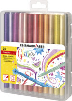 Eberhard Faber - glitterviltstiften 24 stuks kunststof doos