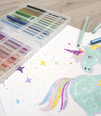 Eberhard Faber - glitterviltstiften 24 stuks kunststof doos