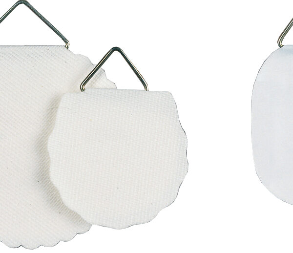 HERMA fotolijst hanghaakjes diameter 45 mm, papier met geïntegreerde stof, wit