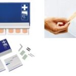 Eerste-hulp-verbandkist navulverpakking, met metalen oppervlak