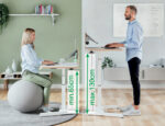 LEITZ Zit-sta bureau Ergo Compact, wit, elektrisch