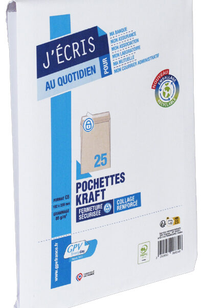 Verzendhoezen C5, 162 x 229 mm, bruin kraft