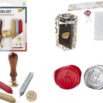 Zegellakkaarsen stijl, set van 4