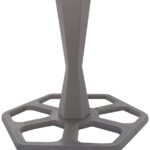 Standaard voor schoolkousen, kunststof, grijs.