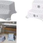 Trappie voor kinderen "Igor Sterren", twee treden, wit