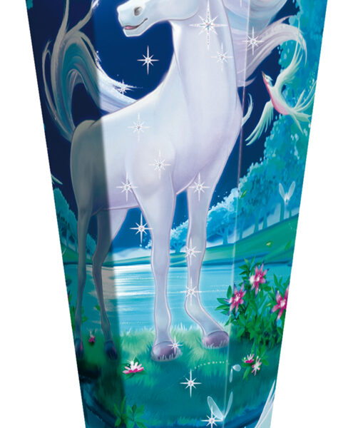 Schooltornaar 'Maanschijngeenhoorn', rechthoekig, 85 cm, met effect.