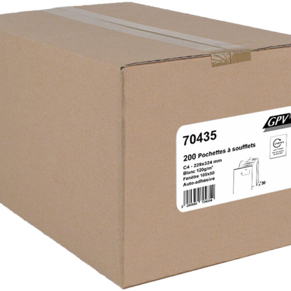 Vensterenvelop, C4-formaat, kreukvrij, 229 x 324 mm