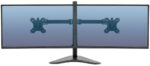 Fellowes Seasa dubbele monitorarm met voet, zwart