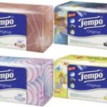 Tempo Zakdoekjes Original, 4-laags, wit, doos met 100 stuks