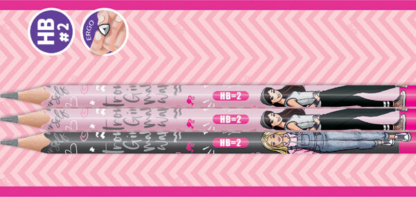 Maped Barbie potloden HB, blister van 6 stuks