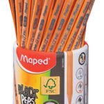 Maped Black'Peps potloden met gum, koker van 72 stuks