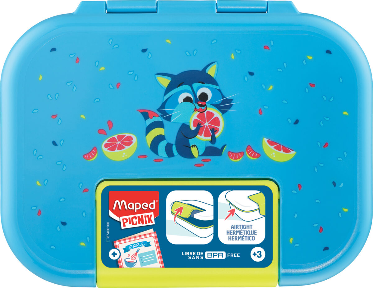 Maped broodtrommel - kinderuitvoering wasbeertje, kunststof, 0,9 liter