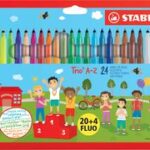 STABILO viltstiften Trio A-Z, 24 stuks in doosje, PACK SPECIAL