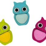 Gekleurde kunststof wisser uil 'LULU'