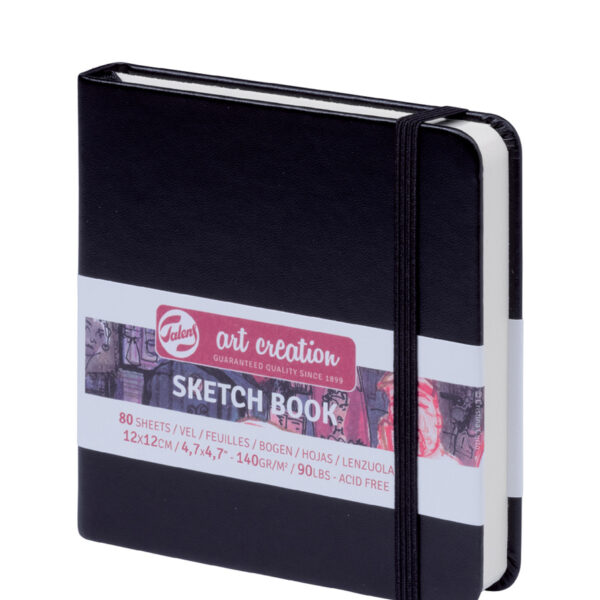 ROYAL TALENS Art Creation Schetsboek, 120 x 120 mm, zwart